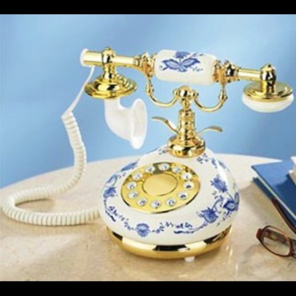 Blue Delft White Porcelain phone
